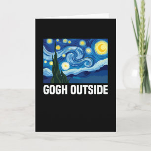 Cartão Gogh Amante Exterior Natureza Inspirador Estrelado