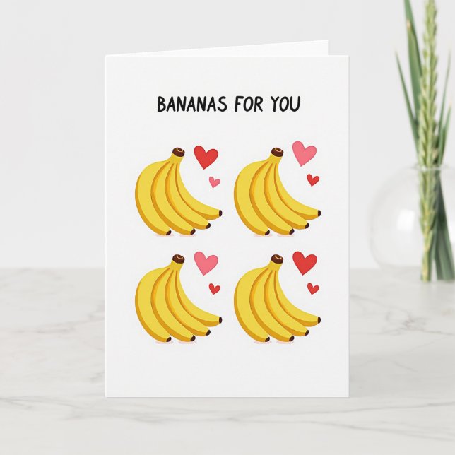 Cartão Going Bananas For You Card (Frente)