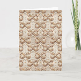 Cartão Gold Infinity Wedding Congratulations Card