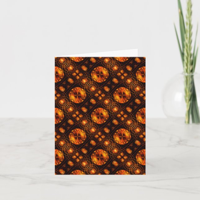 Cartão Gold Modern Boho Elegant Abstract Art Pattern #507 (Frente)