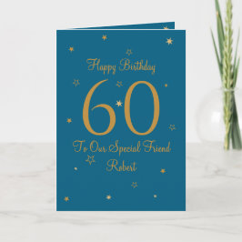 Cartão Gold Star 60th Birthday Card