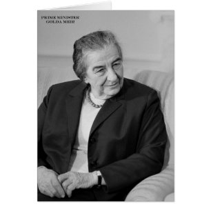 Cartão Golda Meir, Primeiro-Ministro israelita