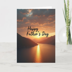 Cartão Golden Fathers Day Horizon