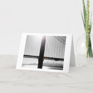 Cartão Golden Gate Bridge Greeting Card (Black & White)