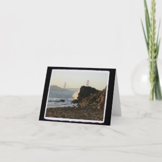 Cartão Golden Gate da praia de China