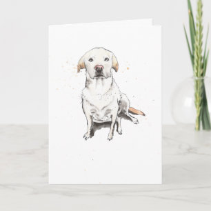 Cartão Golden Labrador retriever funny Dog Birthday