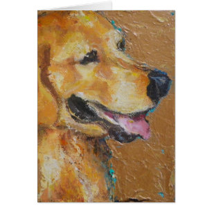 Cartão Golden retriever