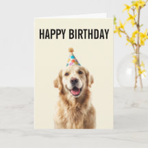Golden Retriever Birthday Celebration