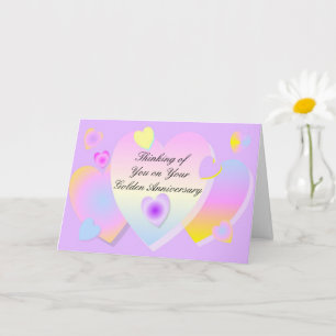 Cartão Golden Wedding Anniversary