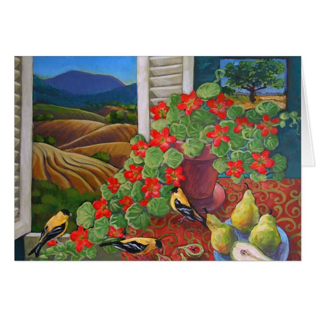 Cartão Goldfinch (Frente Horizontal)