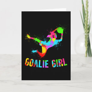 Cartão Goleira de Futebol Menina Goleira de Futebol Femin