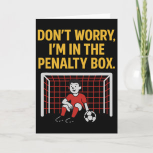 Cartão Goleiro de Futebol Meninos Jovens