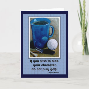 Cartão GOLF AND CHARACTER: Father's Day Card