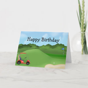 Cartão Golf Birthday