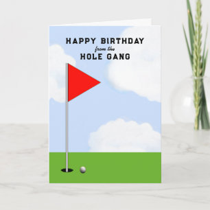 Cartão Golf Birthday de Todas as Cartas