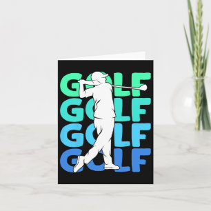 Cartão Golf Club Golfing Golfer Kids Men 2
