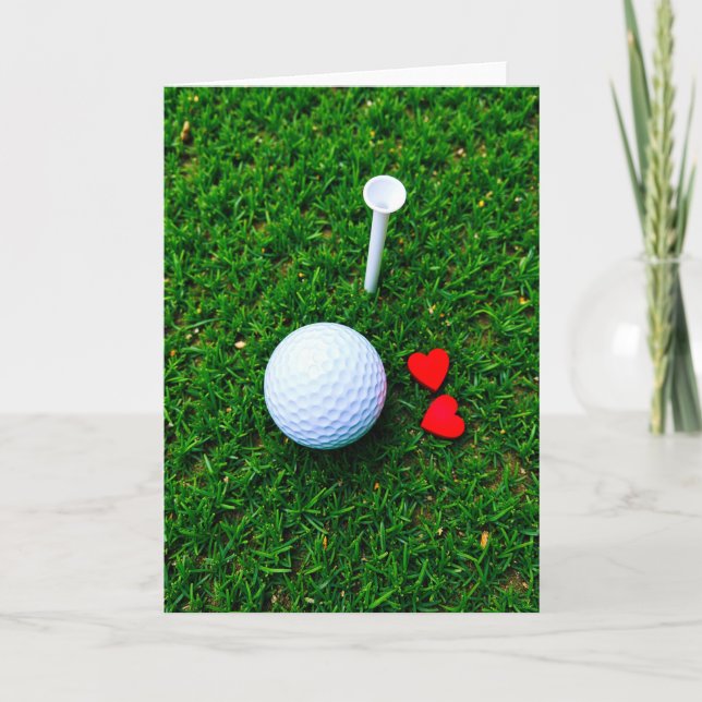 Cartão Golf Corações Carta Mais Doce (Frente)