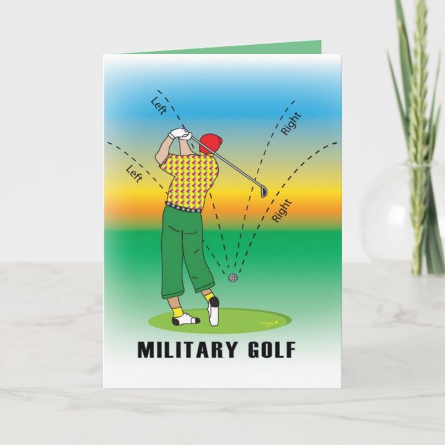 Cartão GOLF - Estilo Militar (Frente)