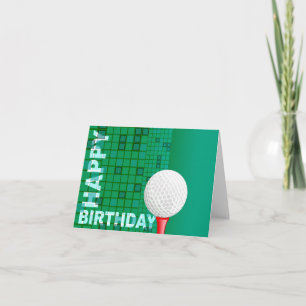 Cartão Golf Happy Birthday Card