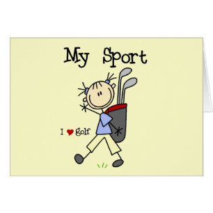 Cartão Golf meus t-shirt e presentes do esporte