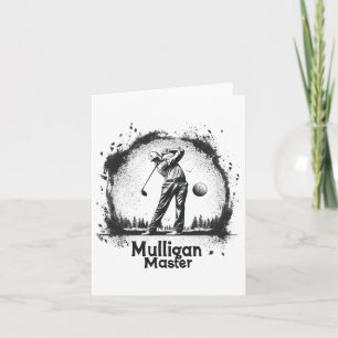 Cartão Golf Mulligan Master Graphic Camisetas Para Homens