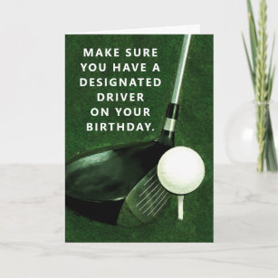 Cartão Golf Personalizado Aniversário