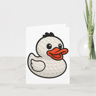 Cartão Golf Rubber Ducky Gráfico Cuta Crianças Mulheres G