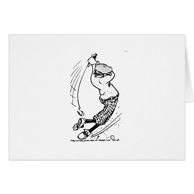 Cartão Golf Swing (Frente Horizontal)