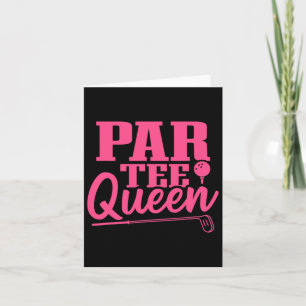 Cartão Golf Women Par Tee Queen Golf Clubs Golf Golf Play
