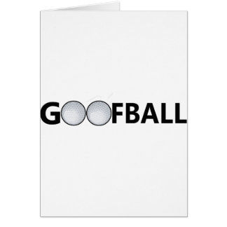 Cartão Golfball do Goofball