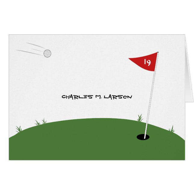 Cartão Golfe (Frente horizontal)