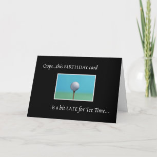 Cartão Golfe - Aniversário atrasado