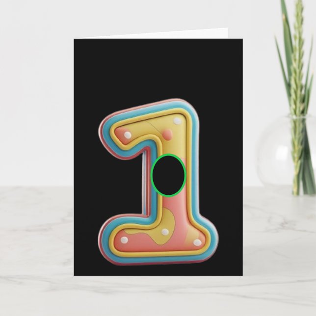 Cartão Golfe. Buraco num só tacada. (Frente)