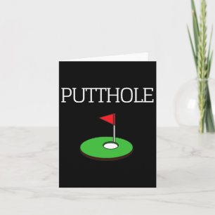 Cartão Golfe Colocando Uma Camisa Gráfica Sarcástica Engr