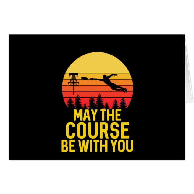 Cartão Golfe De Disco Com Você (Frente Horizontal)