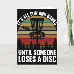 Cartão Golfe de Disco É Tudo Diversão Até Que Alguém Perc