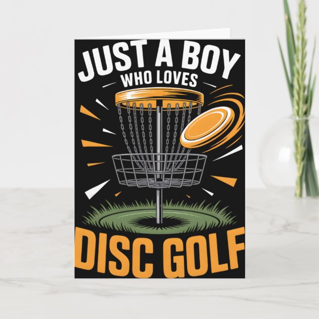 Cartão Golfe de Disco Masculino  (Frente)