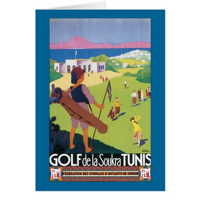 Cartão Golfe de la Soukra Tunes (Frente)
