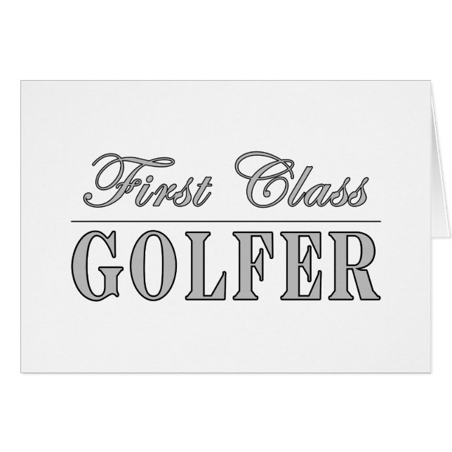 Cartão Golfe e jogadores de golfe: Jogador de golfe de (Frente Horizontal)