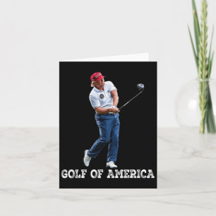 Cartão Golfe Engraçado Da América Donald Trump 1