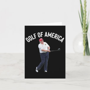 Cartão Golfe Engraçado Da América Donald Trump Pun
