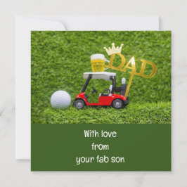 Cartão Golfe Feliz Dia dos Pais 