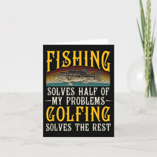 Cartão Golfe Resolve O Resto De Meus Problemas Pescar Hob