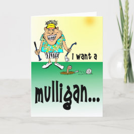 Cartão Golfer Enraged