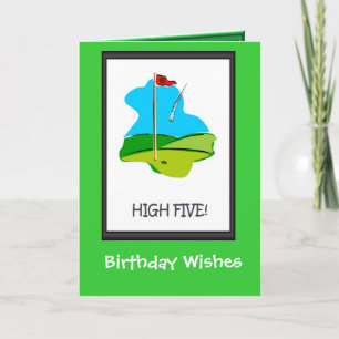 Cartão Golfing Birthday cards, The final hole