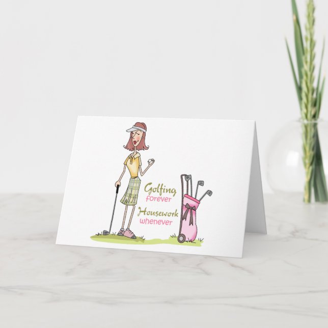 Cartão Golfing Forever (Frente)