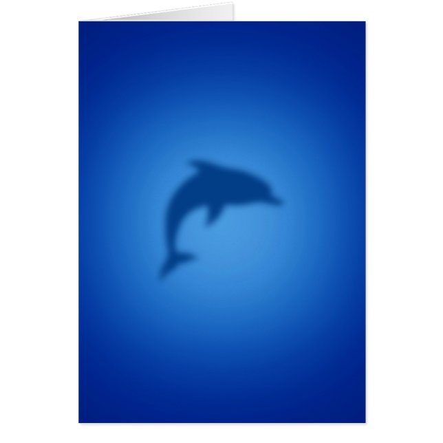 Cartão Golfinho-azul (Frente)