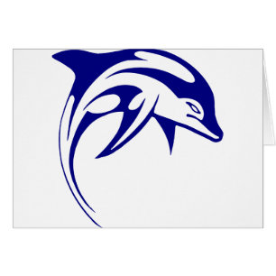 Cartão Golfinho Azul