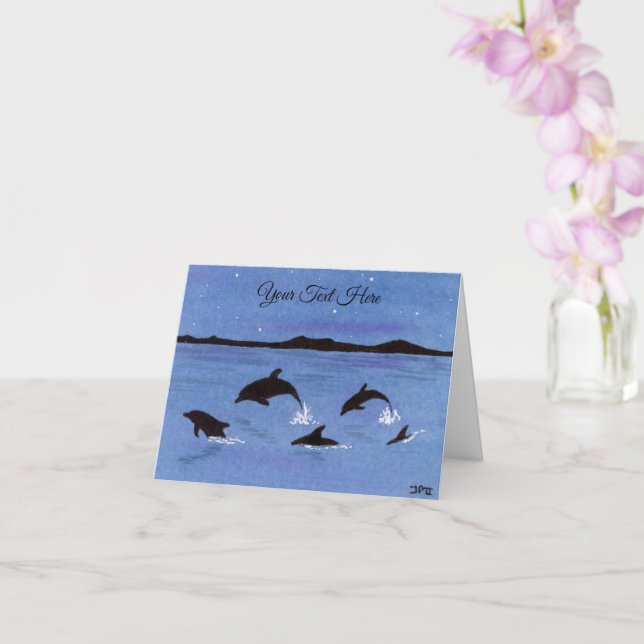 Cartão Golfinhos (Orquídea)