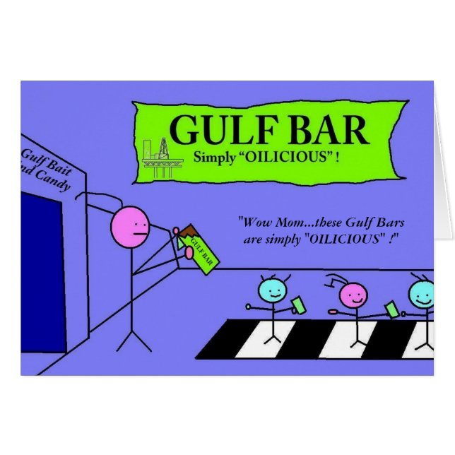 Cartão Golfo Bar...Simplesmente "oleoso" ! (Frente horizontal)